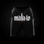 Pantalón Corto Baggy negro con logo blanco