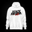 Sudadera oversize con capucha Black Mamba en blanco, frontal