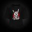 Camiseta croptop Let's Rock! en negro, frontal