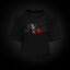 Camiseta croptop Black Mamba en negro, frontal