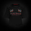 Camiseta croptop Tattoo en negro, frontal