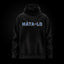 Sudadera oversize con capucha Retro Dolar en azul, frontal