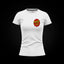 Camiseta entallada de mujer Retro Santa en blanco, espalda