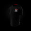 Camiseta oversize Retro Vision en negro, frontal