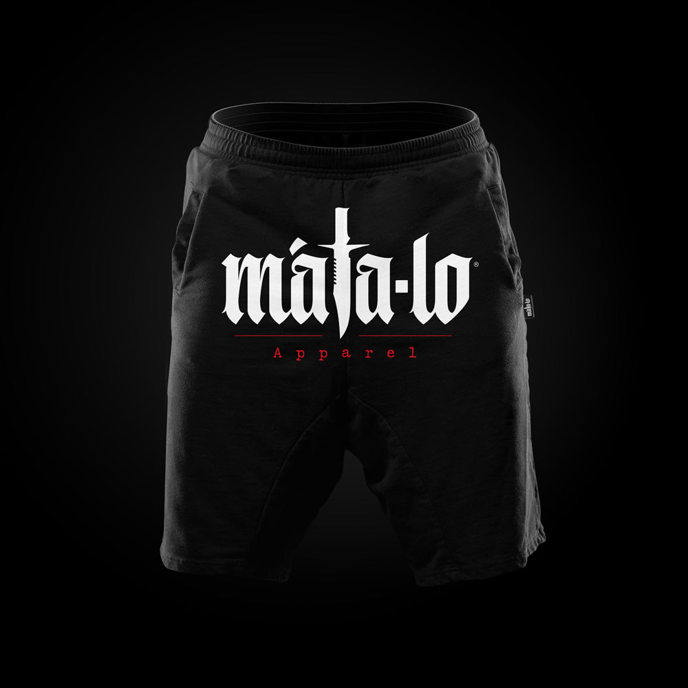 Pantalón Corto Baggy negro con logo blanco