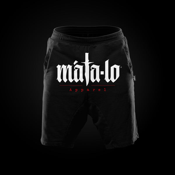 Pantalón Corto Baggy negro con logo blanco