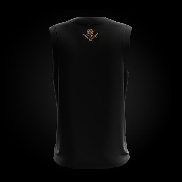 Camiseta basket tiranta negra Animal Print estampado jirafa