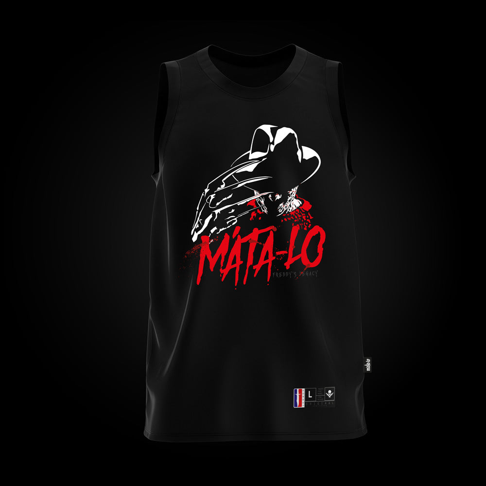 Freddy's Legacy camiseta basket tiranta negra frontal Imagem principal do produto