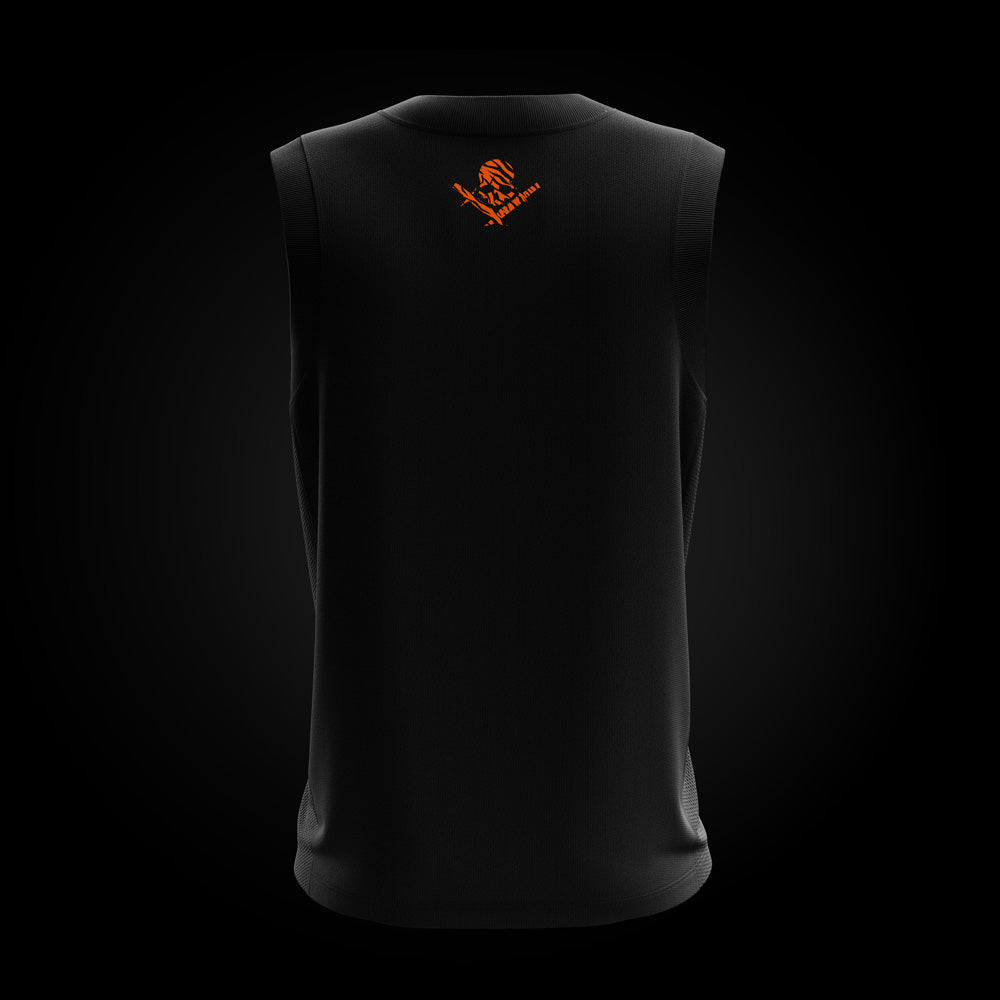 Camiseta basket tiranta negra Animal Print estampado tigre