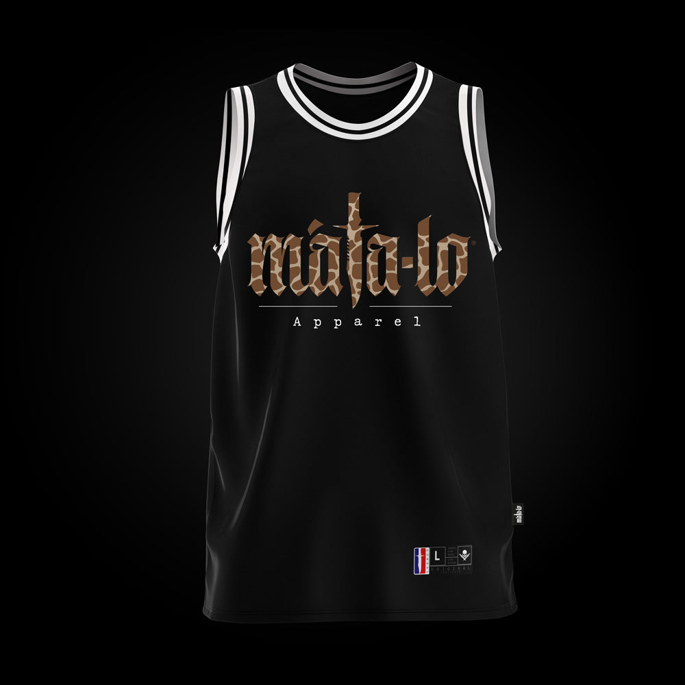 Camiseta basket Animal Print estampado jirafa, frontal