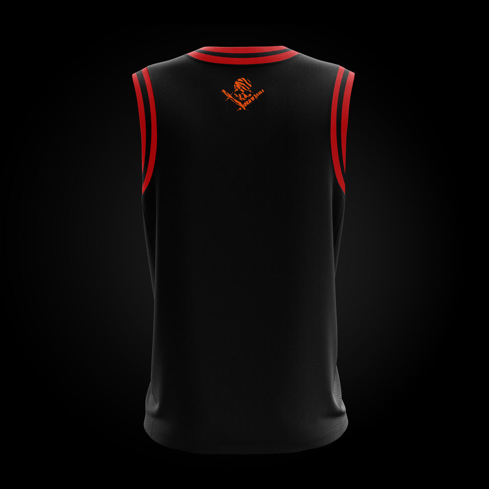 Camiseta basket tiranta roja Animal Print estampado tigre