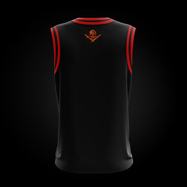 Camiseta basket tiranta roja Animal Print estampado tigre