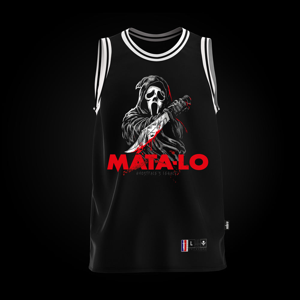 Ghostface's Legacy camiseta basket tiranta blanca frontal