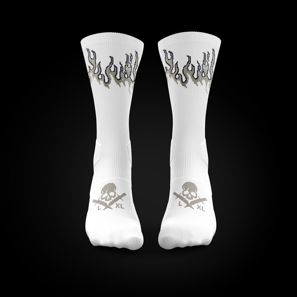 Calcetines Fire en blanco