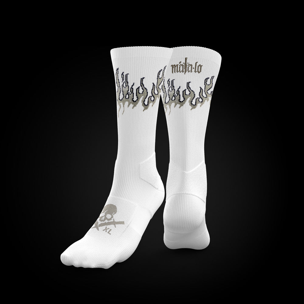 Calcetines Fire en blanco