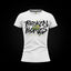 Camiseta entallada de mujer Broken Bones 1 en blanco, frontal