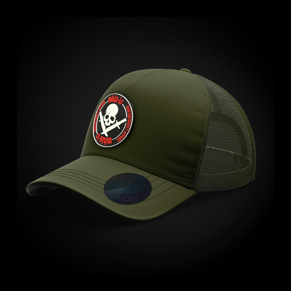 Gorra Trucker Emblema Verde lateral