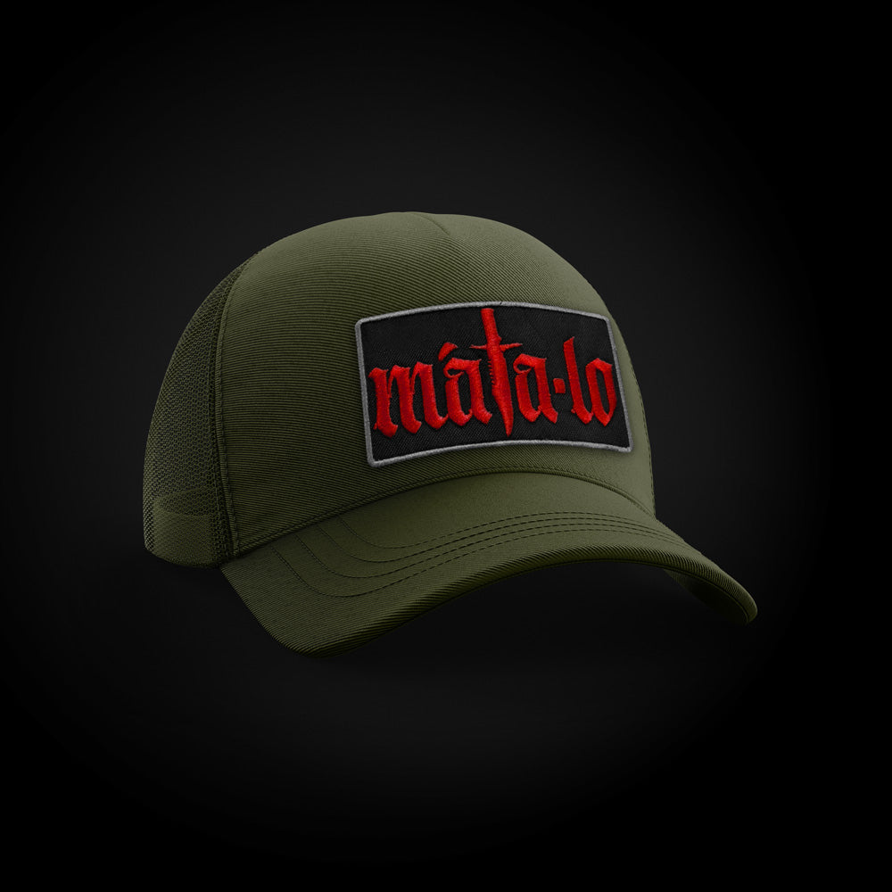 Gorra Trucker Parche Verde frontal
