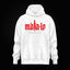 Sudadera oversize con capucha Iconic Máta-lo Rojo en blanco, frontal