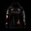 Sudadera oversize con capucha Tattoo en negro, frontal
