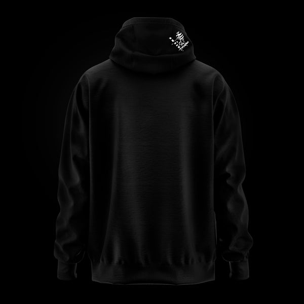 Sudadera oversize con capucha Animal Print estampado zebra, espalda