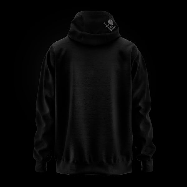 Sudadera oversize con capucha Animal Print estampado elefante, espalda