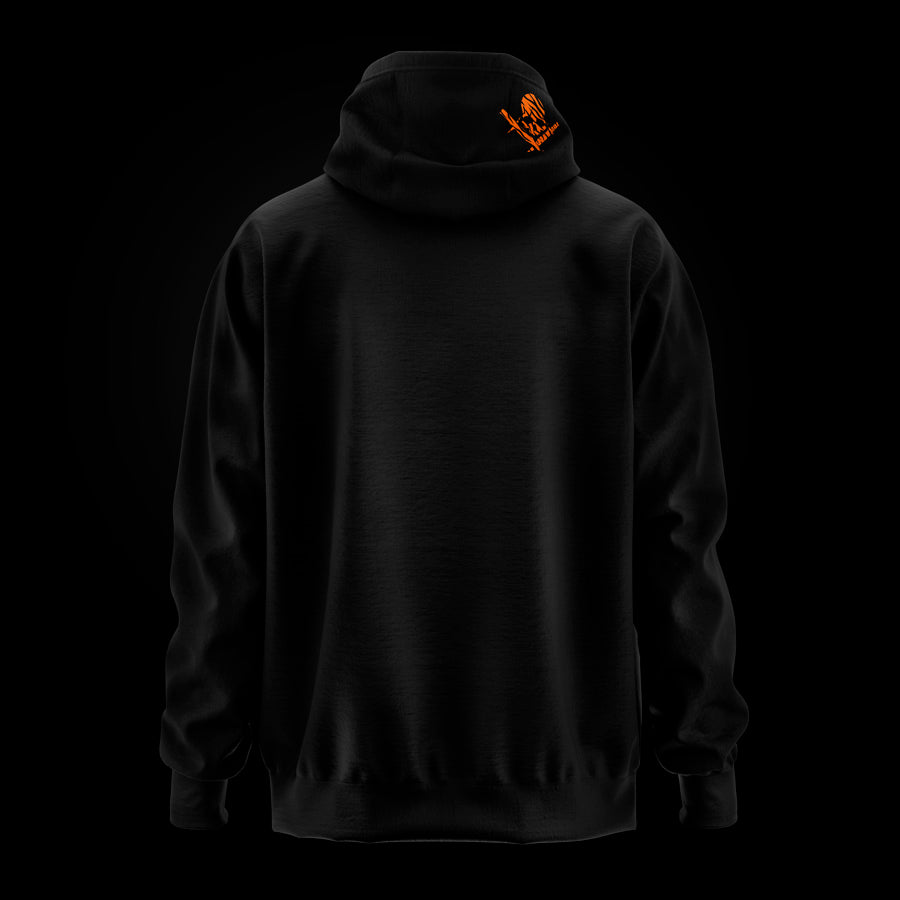 Sudadera oversize con capucha Animal Print estampado tigre, espalda