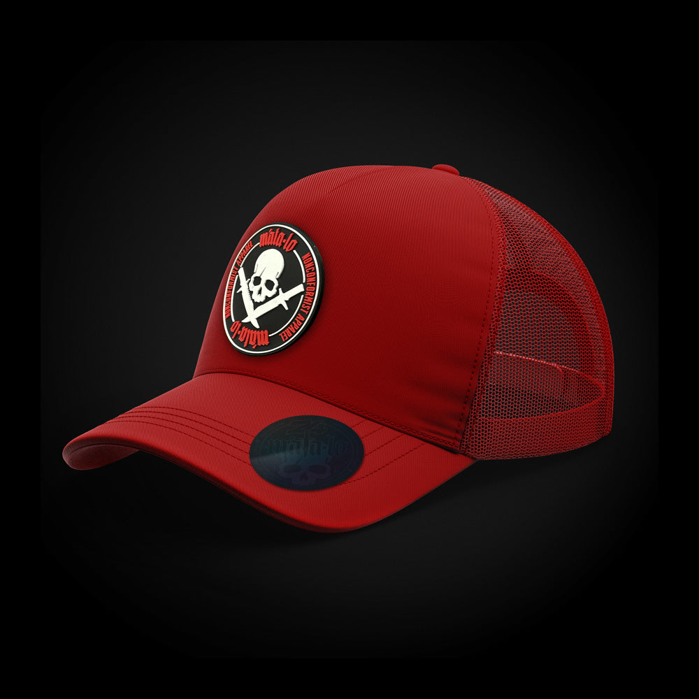 Gorra Trucker Emblema Rojo lateral