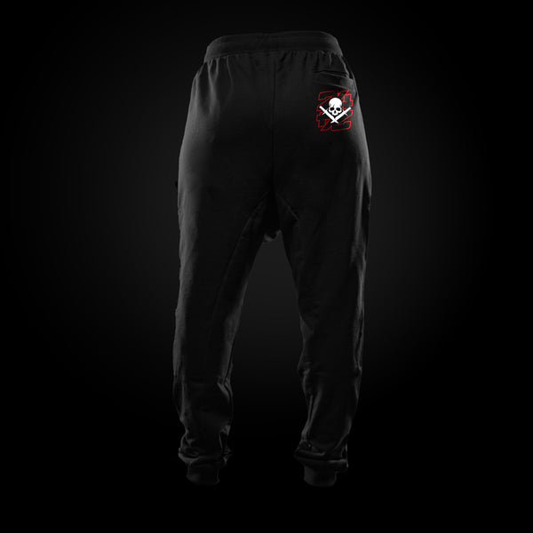 Pantalón Largo Baggy negro espalda
