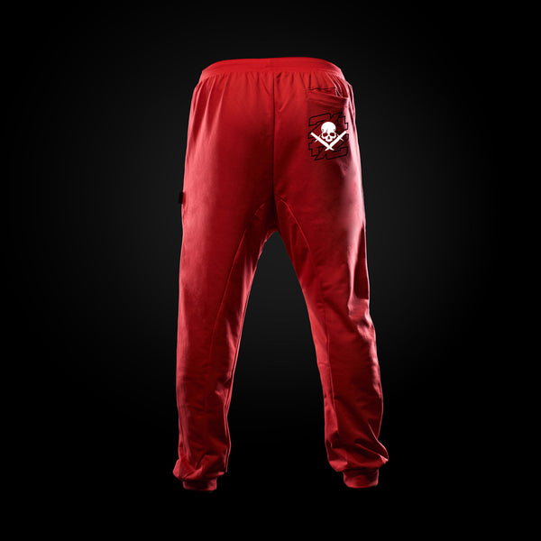 Pantalón Largo Baggy rojo espalda