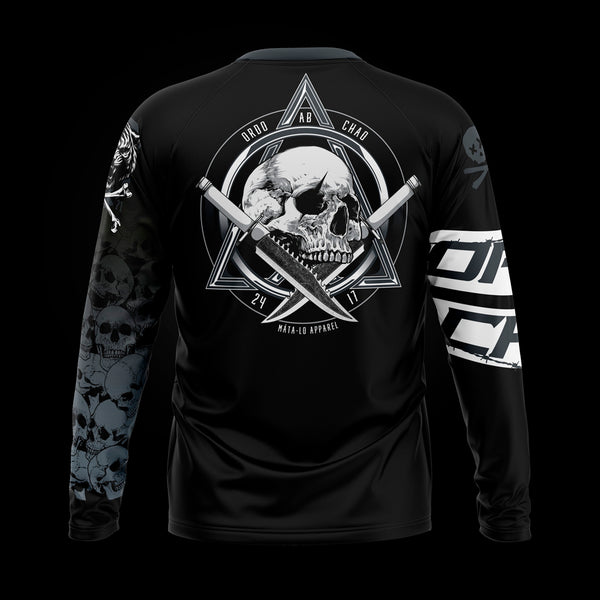 Camiseta Manga Larga Rider Negra espalda