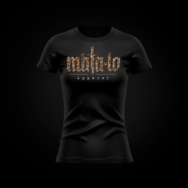Camiseta entallada de mujer Animal Print estampado jirafa, frontal