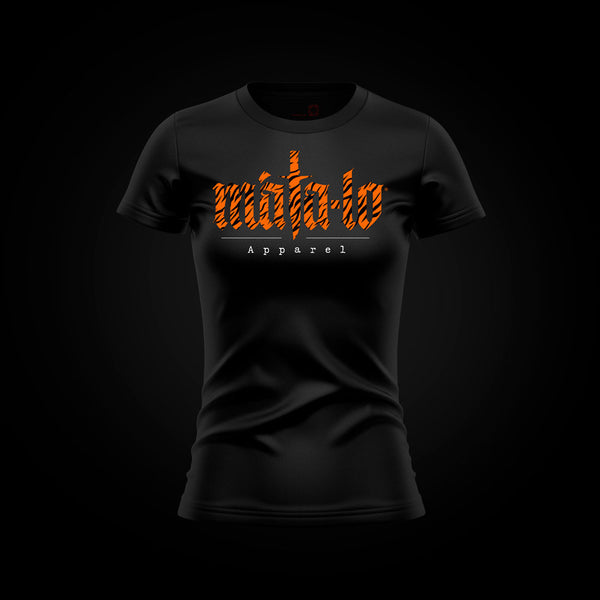 Camiseta entallada de mujer Animal Print estampado tigre, frontal