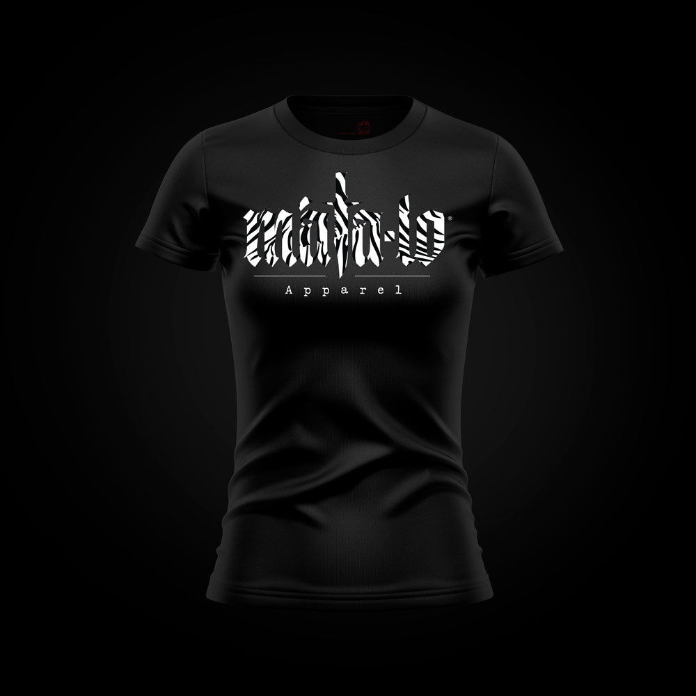 Camiseta entallada de mujer Animal Print estampado zebra, frontal