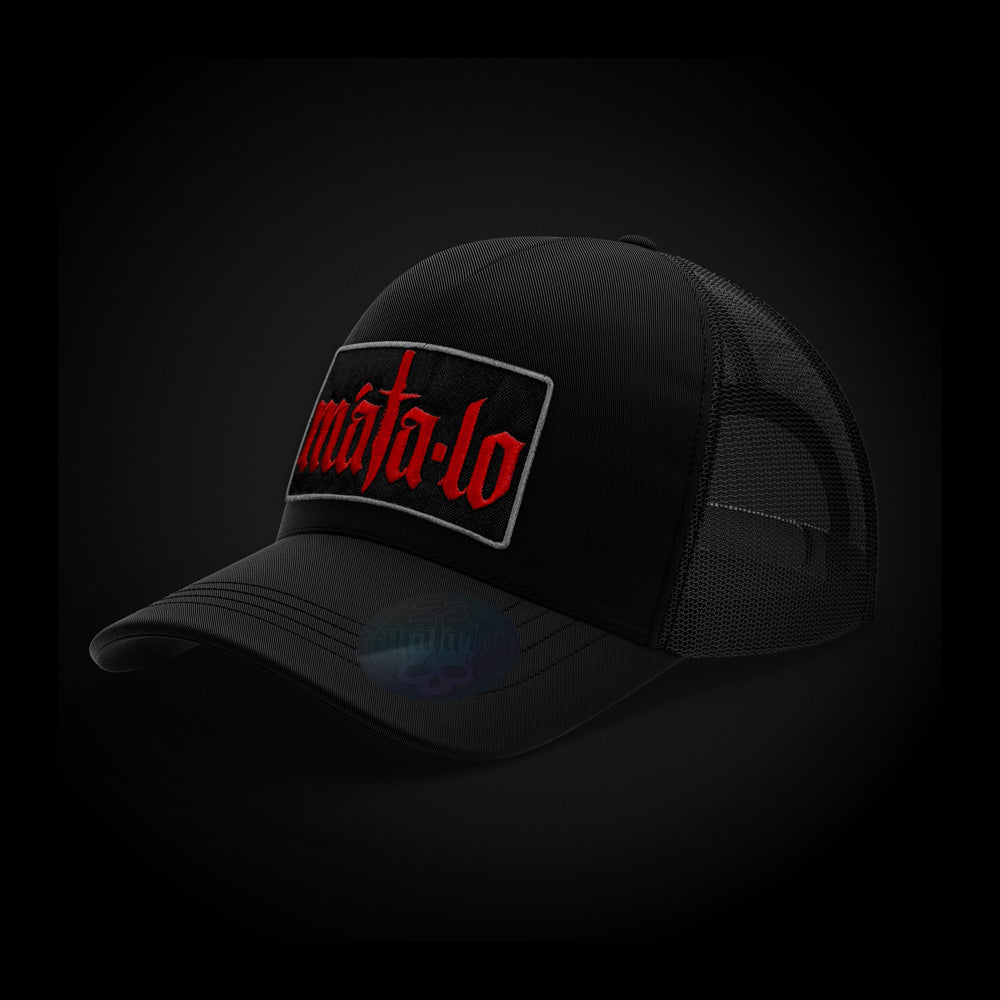 Gorra Trucker Parche Negro lateral