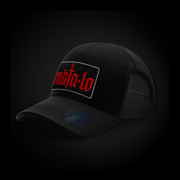 Gorra Trucker Parche Negro lateral