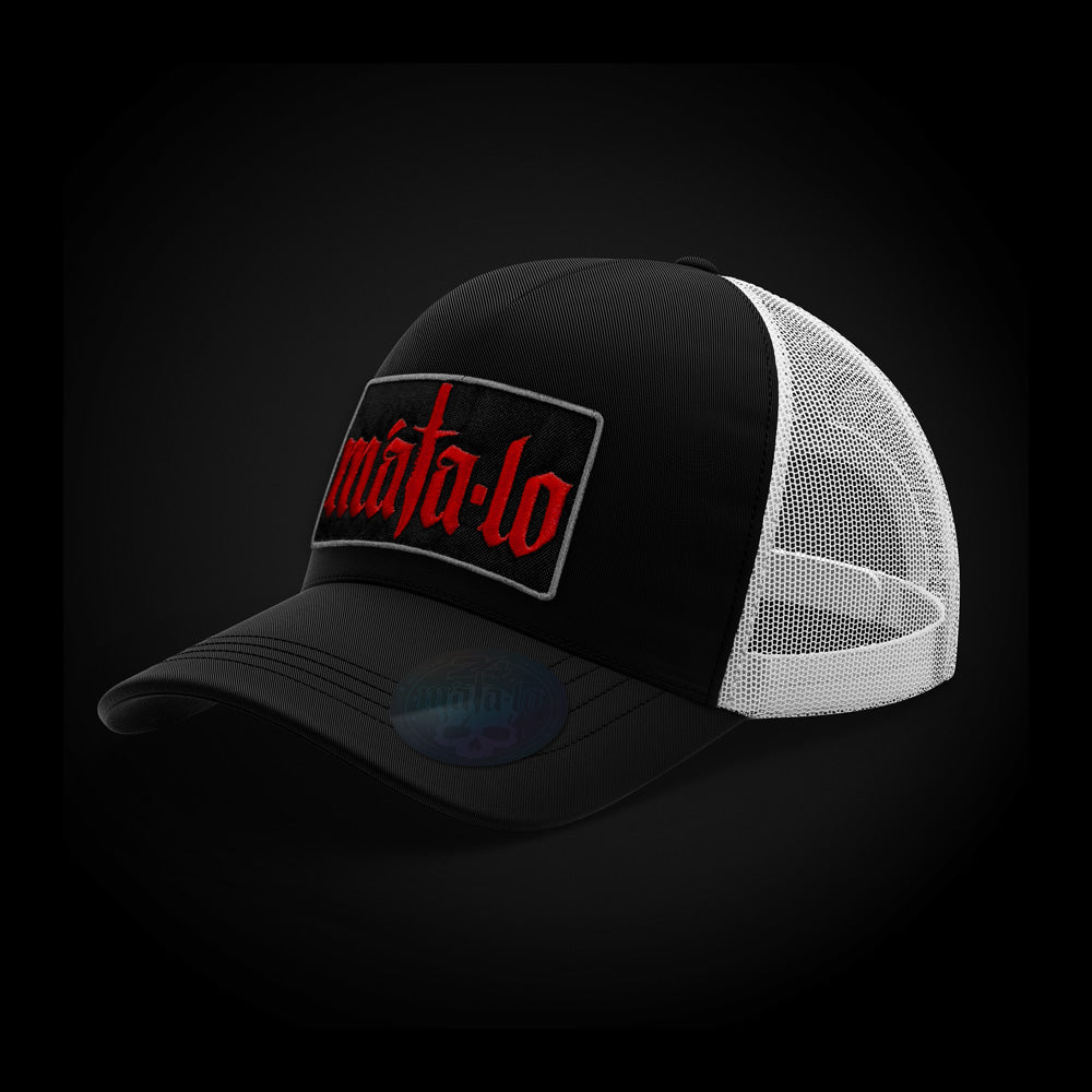 Gorra Trucker Parche Negro/Blanco lateral