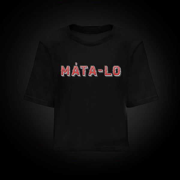 Camiseta croptop Retro Dolar en naranja, frontal