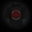 Camiseta croptop Máta-lo Cycle en negro, frontal