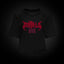 Camiseta croptop 666 en negro, frontal