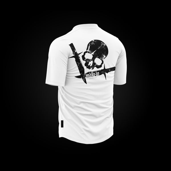 Camiseta Oversize Grunge blanca espalda